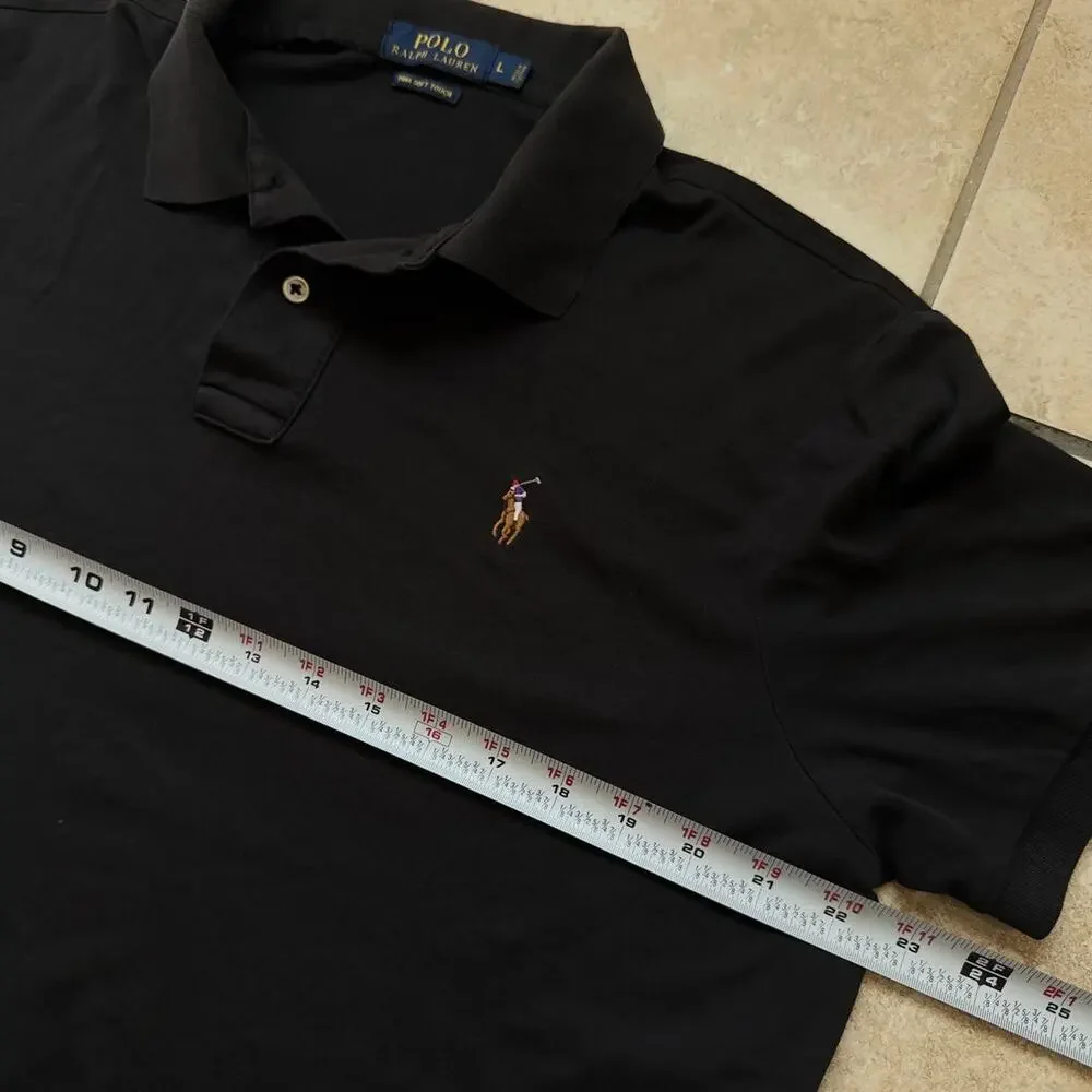 Polo by Ralph Lauren Pima Soft Touch Short Sleeve Polo Shirt - Size L
